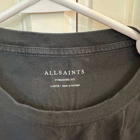 All Saints Black Graphic T-Shirt - Picture 3 of 4
